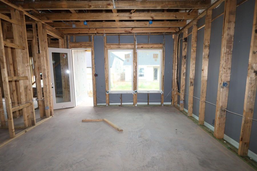 In-progress construction of a new home in Brookewater - Terrace Collection, Rosenberg, TX (Image 9). In-progress construction of a new home in Brookewater - Terrace Collection, Rosenberg, TX (Image 9).