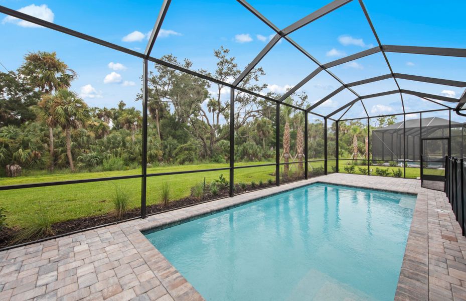 Screened-in pool Screened-in pool