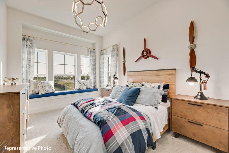 Furnished interior view inside a new home in Park Place, Prosper (Image 15).