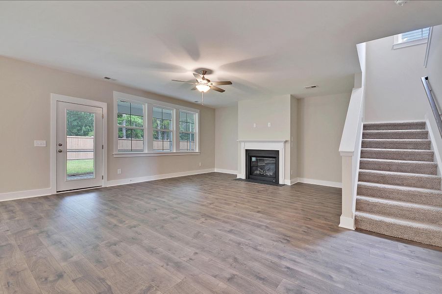 Maywood II Living Room with Optional Fireplace Maywood II Living Room with Optional Fireplace