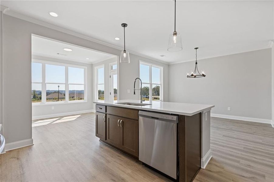 Furnished interior view inside a new home in , Dacula (Image 5).