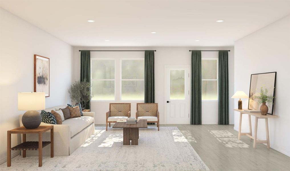 Open great room (*Artist rendering used for illustration purposes only.)