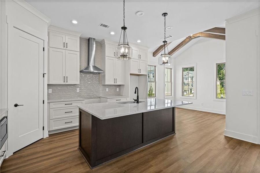 Furnished interior view inside a new home in Devin's Shire, Kennesaw (Image 5).