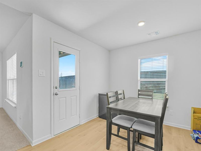 Furnished interior view inside a new home in Retreat at Fossil Creek, Fort Worth (Image 8). Furnished interior view inside a new home in Retreat at Fossil Creek, Fort Worth (Image 8).