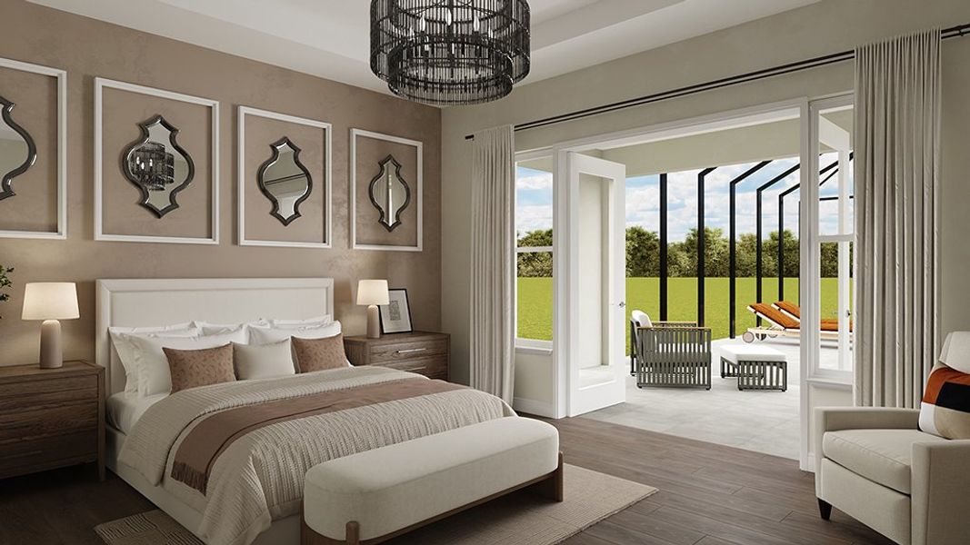 Representative furnished interior of a home built from the Ravenna by Taylor Morrison in Esplanade at Solaeris, Port St. Lucie (Image 23).
