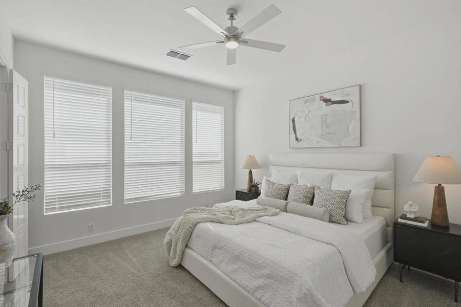 Furnished interior view inside a new home in Centero at Stone Oak, San Antonio (Image 3).