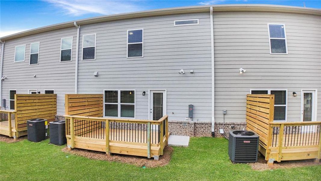 Exterior details and patio area of a home in Franklin Manor, Lawrenceville (Image 2). Exterior details and patio area of a home in Franklin Manor, Lawrenceville (Image 2).