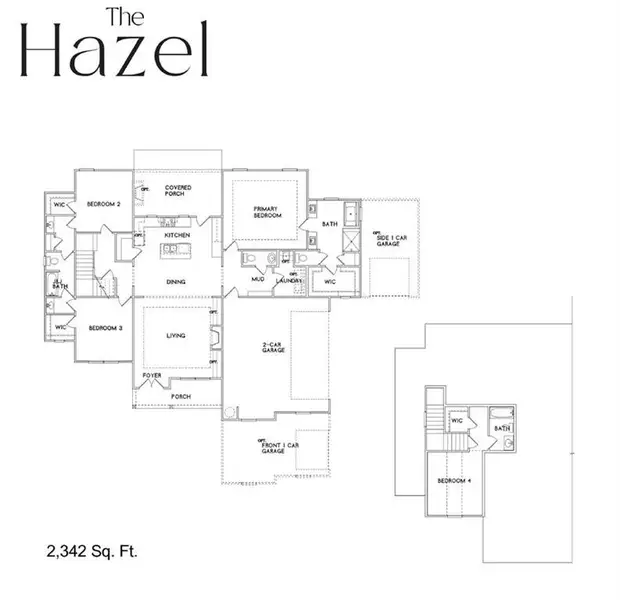 2D floor plan layout of this home in , Monroe, GA (Image 3). 2D floor plan layout of this home in , Monroe, GA (Image 3).