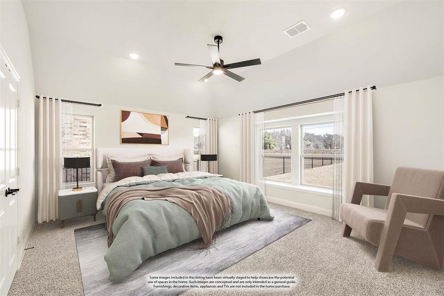 Furnished interior view inside a new home in Abe's Landing, Granbury (Image 7).