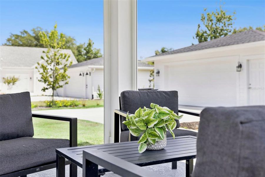 Exterior details and patio area of a home in , Oakland (Image 31). Exterior details and patio area of a home in , Oakland (Image 31).