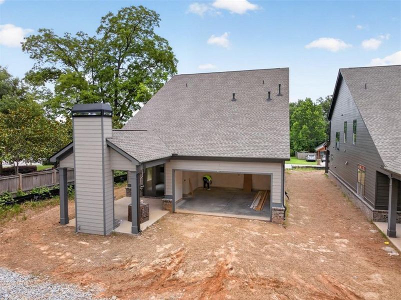 Exterior details and patio area of a home in , Flowery Branch (Image 3). Exterior details and patio area of a home in , Flowery Branch (Image 3).