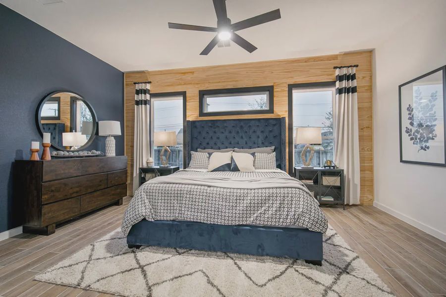Representative furnished interior of a home built from the Lyndon by Chesmar Homes in Stream Waters, Buda (Image 7).
