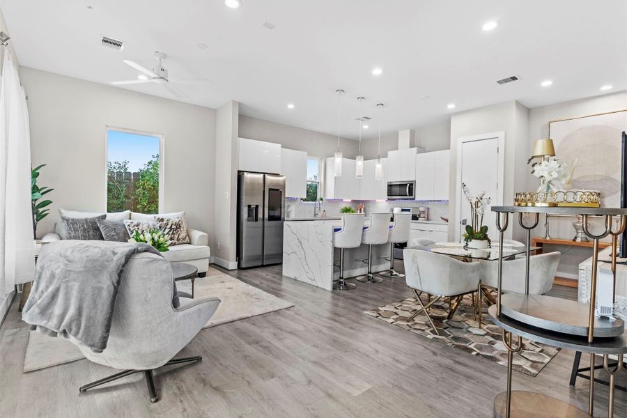 Furnished interior view inside a new home in , Houston (Image 38).