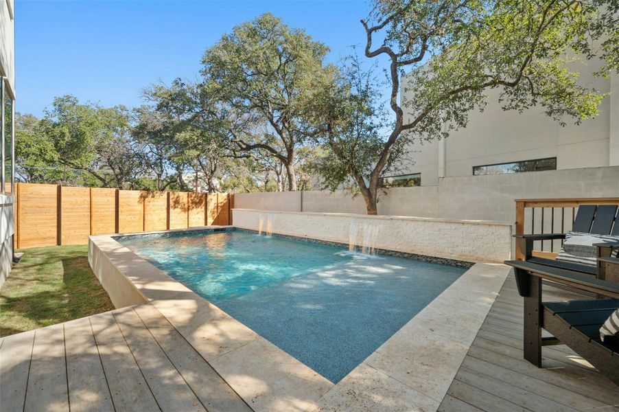 Exterior details and patio area of a home in , Austin (Image 25). Exterior details and patio area of a home in , Austin (Image 25).