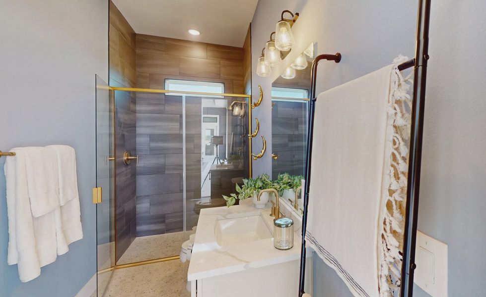 Furnished interior view inside a new home in Palmera, Venice (Image 42).