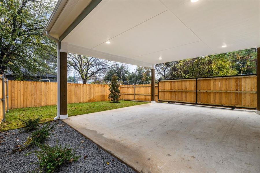 View of patio