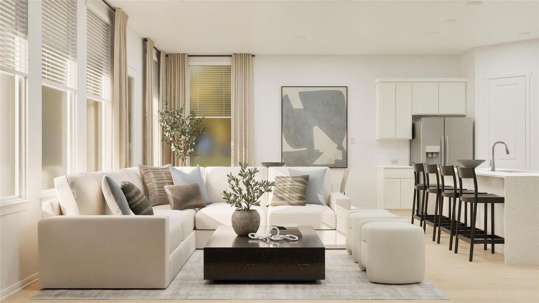 Furnished interior view inside a new home in Anniston, Katy (Image 14).