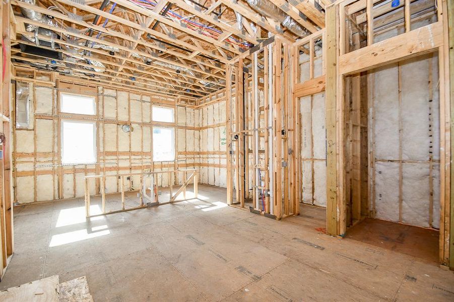 2nd Floor. Kitchen, and entrance to powder bath.