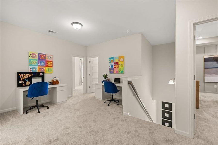 Furnished interior view inside a new home in Jones Ridge, Dallas (Image 42).