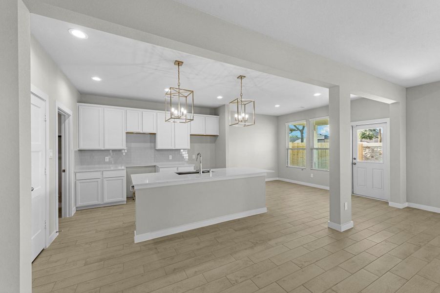 Furnished interior view inside a new home in Grand Oaks Village, Houston (Image 6). Furnished interior view inside a new home in Grand Oaks Village, Houston (Image 6).