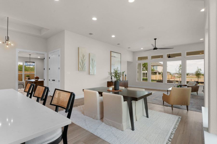 Furnished interior view inside a new home in The Colony- Pine Cove, Bastrop (Image 13).