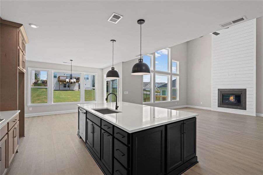 Furnished interior view inside a new home in Twin Lakes, Hoschton (Image 8).