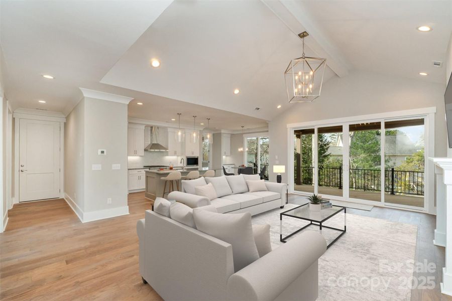 Great Room, Kitchen, Breakfast Area (staged)