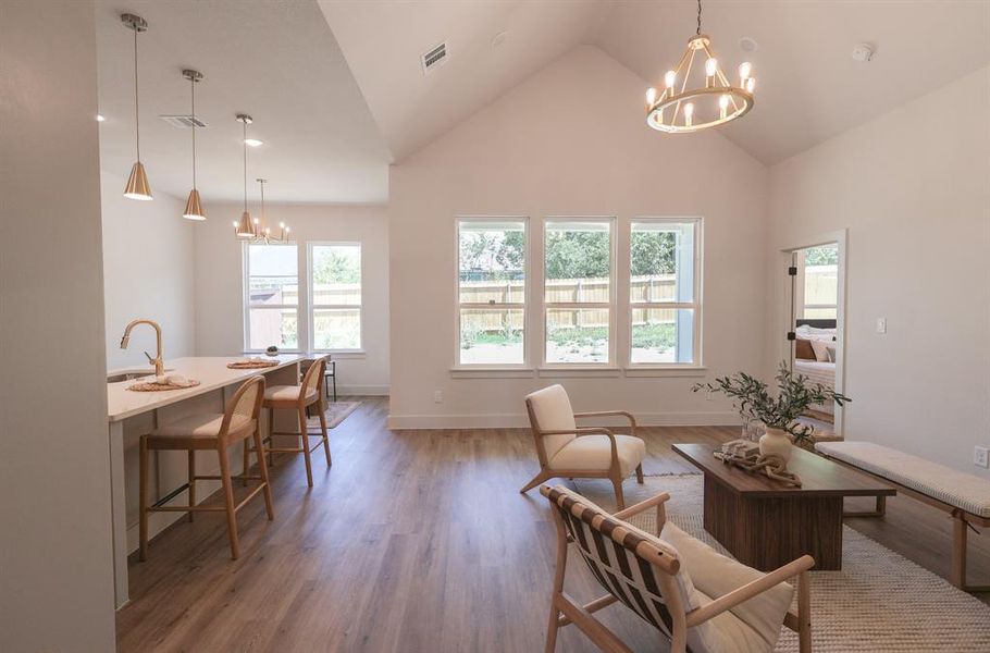 Furnished interior view inside a new home in , Fort Worth (Image 5).