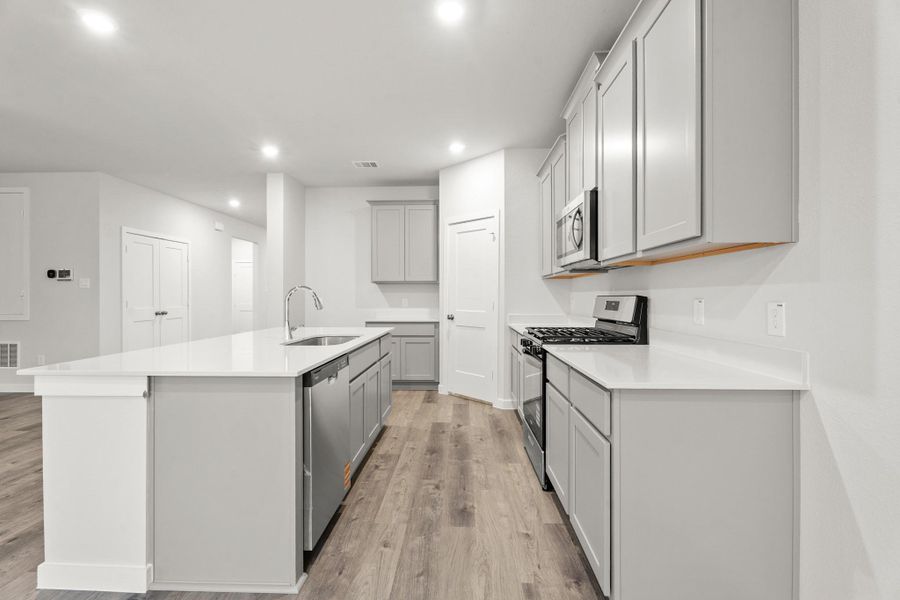 Furnished interior view inside a new home in Trails at Woodhaven, La Marque (Image 7).