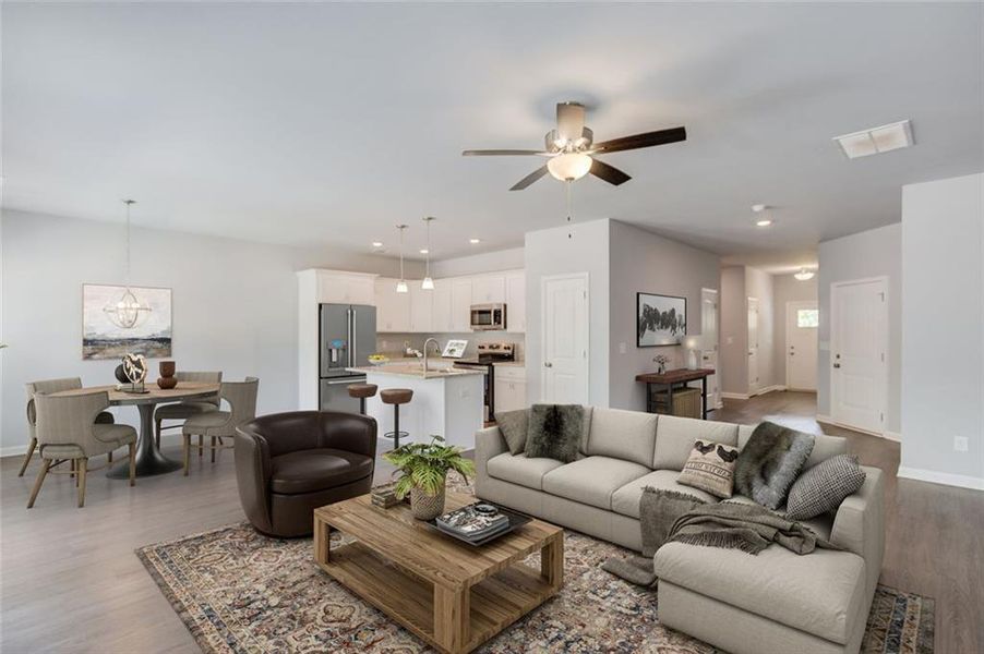 Furnished interior view inside a new home in , Royston (Image 16). Furnished interior view inside a new home in , Royston (Image 16).