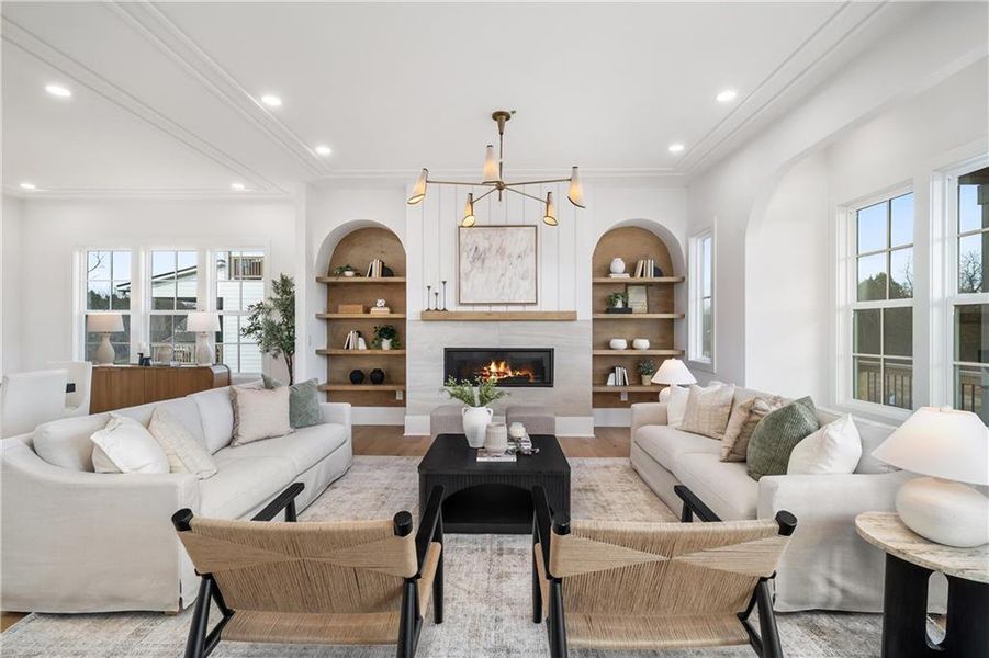 Furnished interior view inside a new home in , Milton (Image 18).