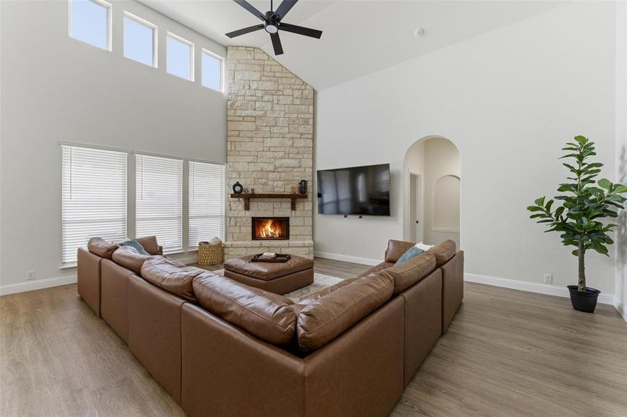 Furnished interior view inside a new home in , Godley (Image 26).