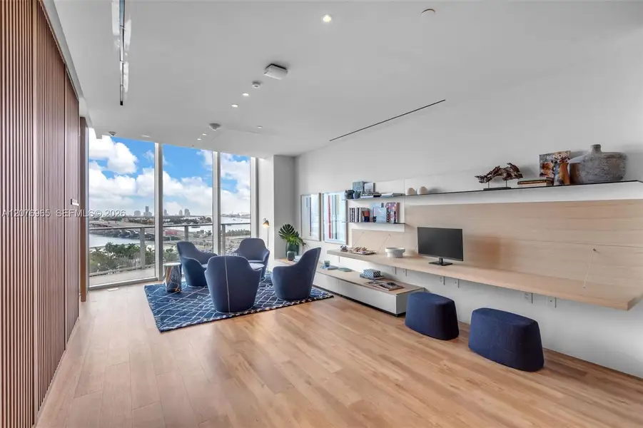 Furnished interior view inside a new home in , Miami (Image 8).