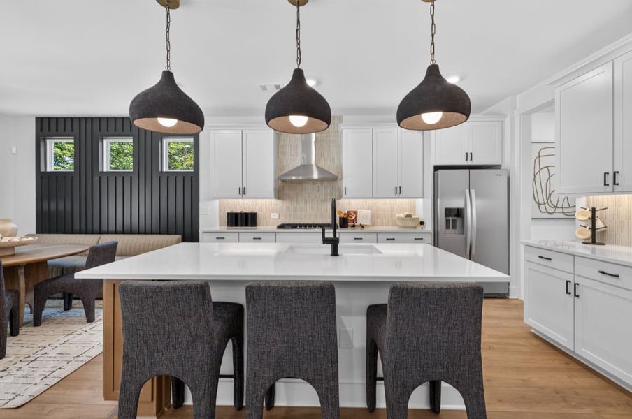 Representative furnished interior of a home built from the Wynfield by Pulte Homes in Bleckley Station, Ball Ground (Image 42).