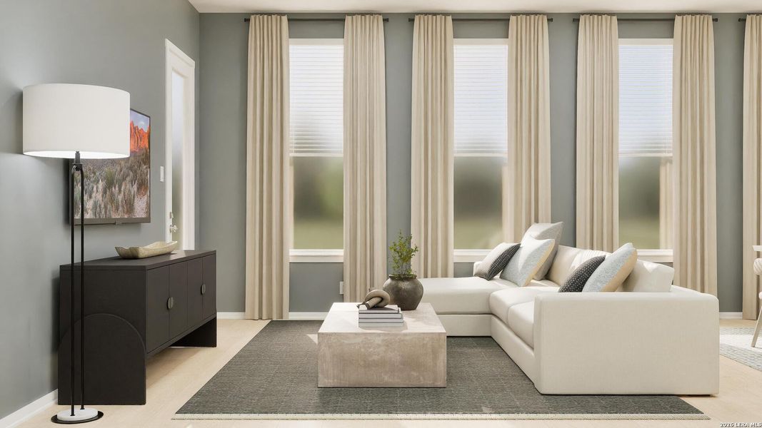 Furnished interior view inside a new home in Brookmill, San Antonio (Image 16). Furnished interior view inside a new home in Brookmill, San Antonio (Image 16).