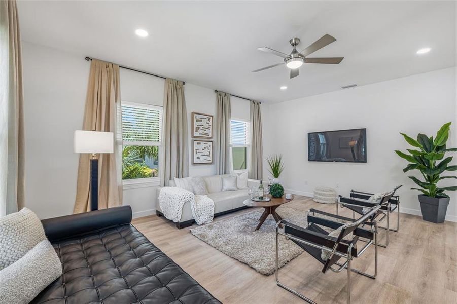 Furnished interior view inside a new home in , St. Petersburg (Image 15).