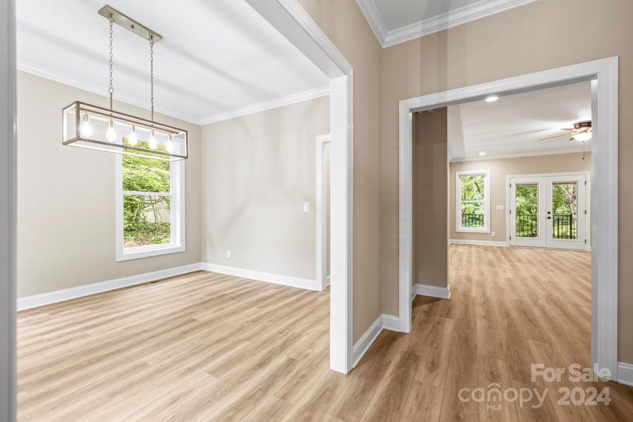 Elegant entryway with stunning LVP flooring