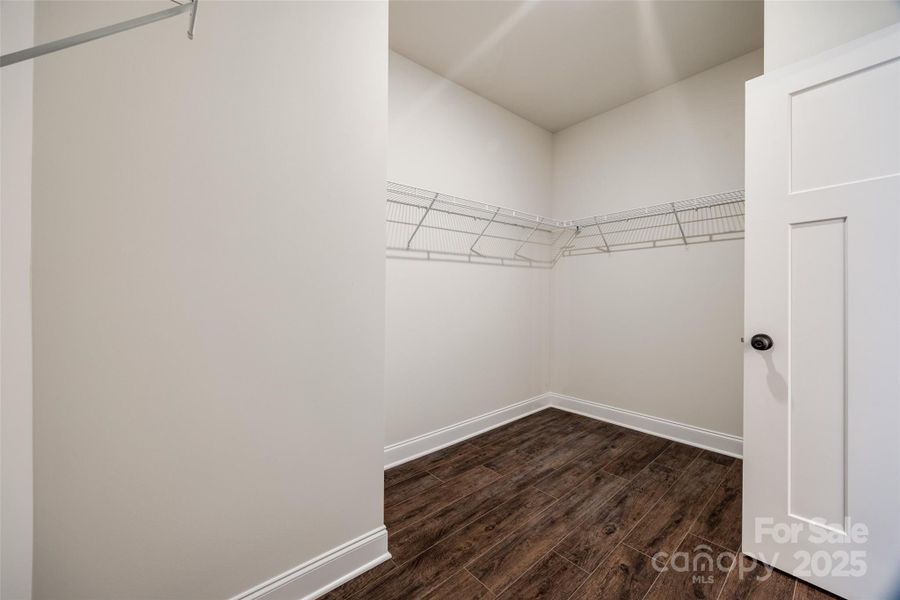 Gigantic walk-in closet in primary suite