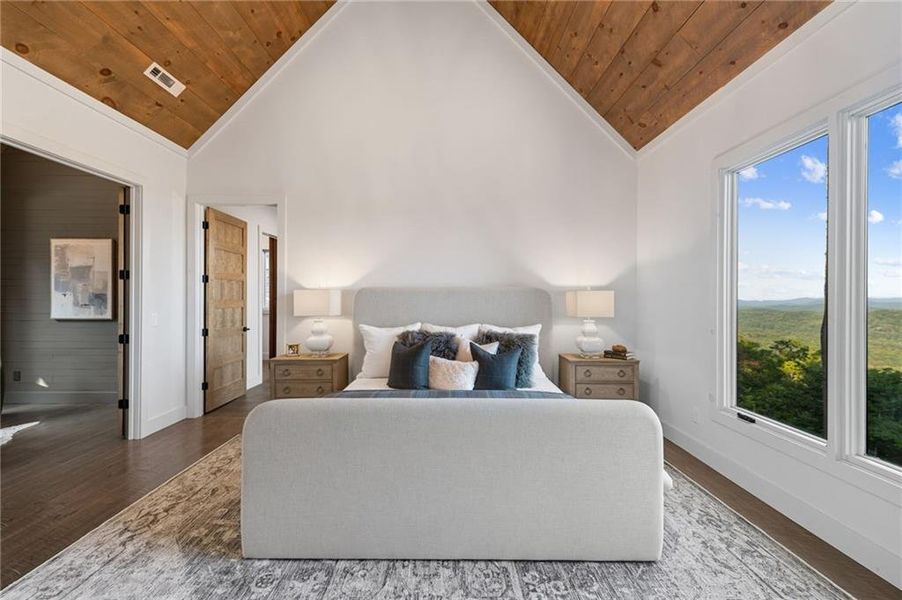 Furnished interior view inside a new home in , Mineral Bluff (Image 49).