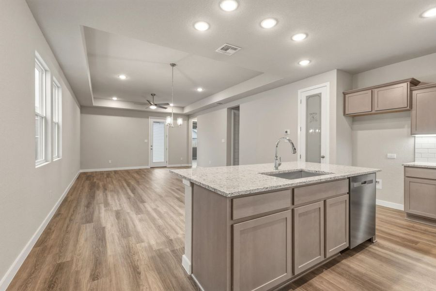 Furnished interior view inside a new home in Veranda Designer, San Antonio (Image 6).