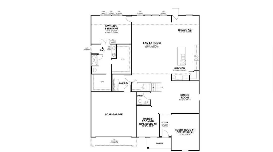 2D floor plan layout for the Winnsboro by M/I Homes in Carillon, Manor, TX (Image 4). 2D floor plan layout for the Winnsboro by M/I Homes in Carillon, Manor, TX (Image 4).