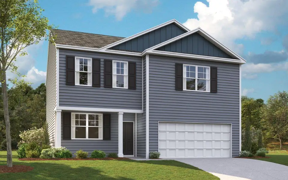 Representative exterior photo of a completed home built from the Penwell by D.R. Horton in Creekside Ridge, Dandridge, TN (Image 2).