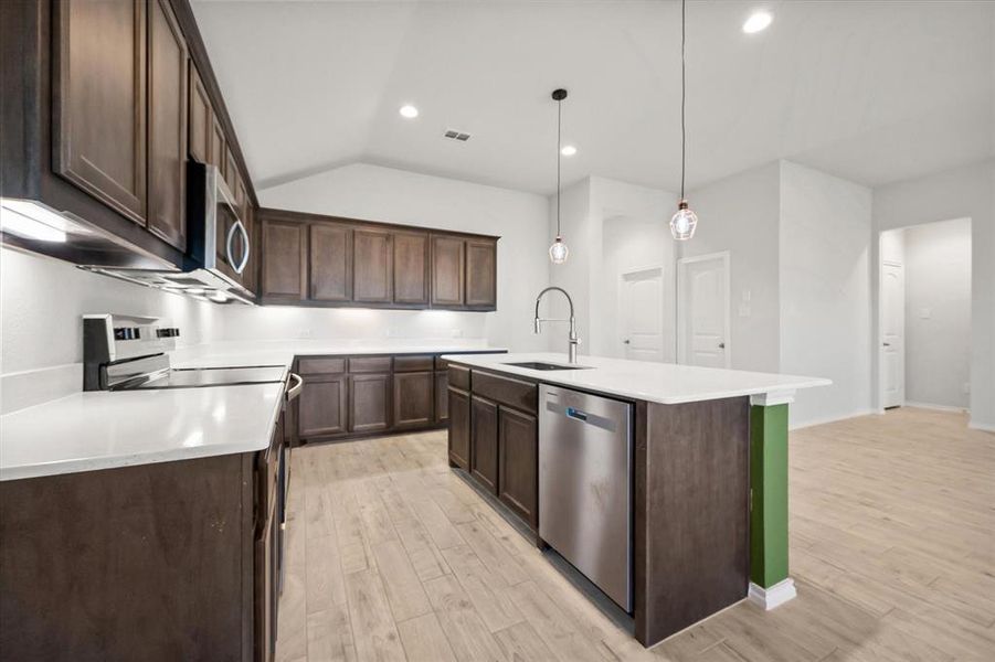 Furnished interior view inside a new home in , Fort Worth (Image 10).
