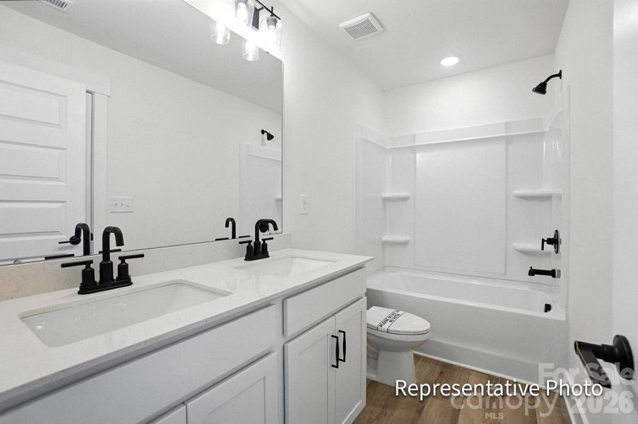 Bath 2 features a jack and jill bath in homesite 94 Bath 2 features a jack and jill bath in homesite 94