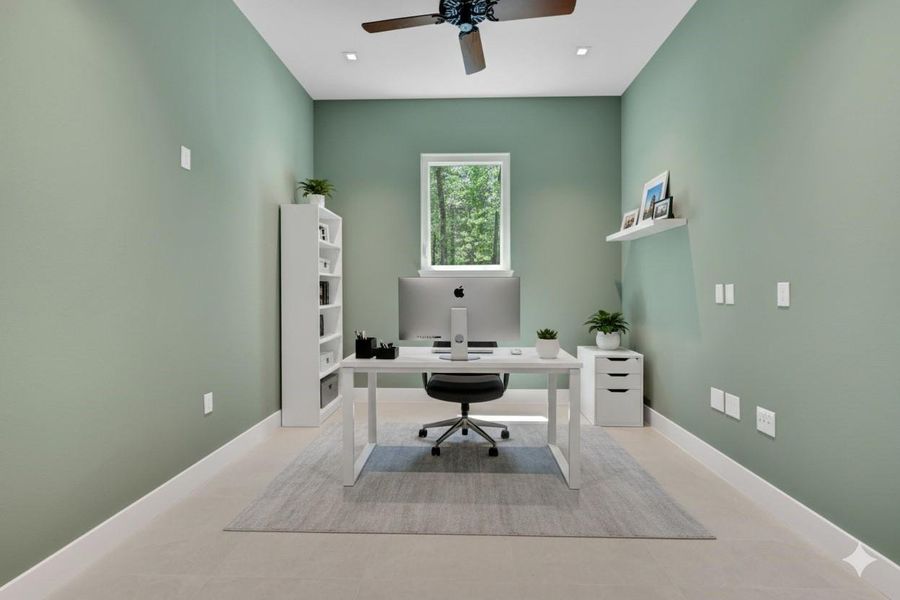 Virtually staged - this space could be used as a home office, formal dining area, hobby room, or cozy playroom - whatever best fits your family’s needs