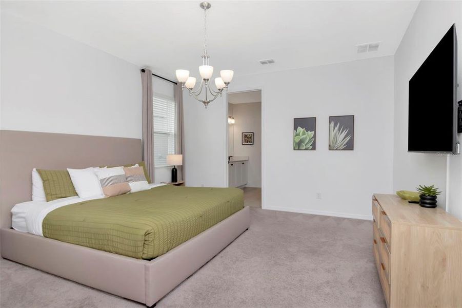 Furnished interior view inside a new home in , Davenport (Image 33).