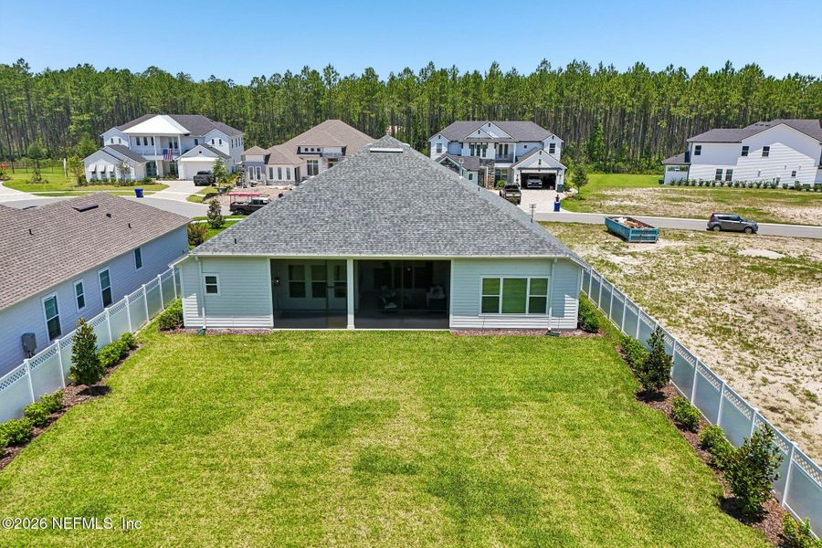 Exterior details and patio area of a home in SilverLeaf, St. Augustine (Image 30).