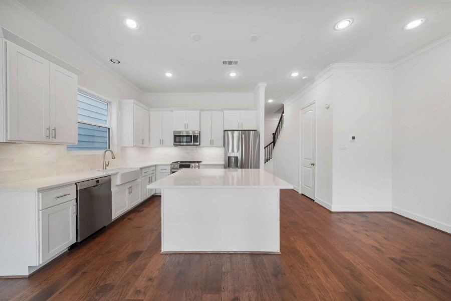 Furnished interior in a model home at Montrose in Houston (Image 11). Furnished interior in a model home at Montrose in Houston (Image 11).