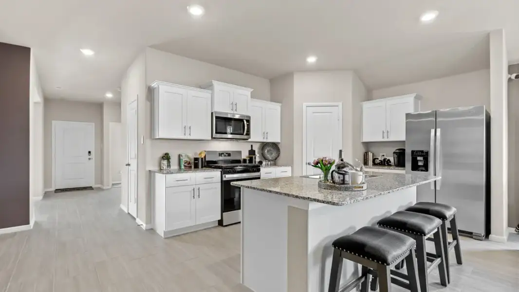 Furnished interior view inside a new home in Hadley Farms, Godley (Image 4).