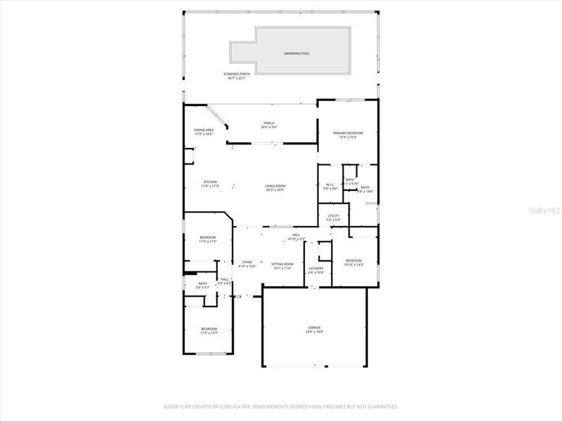 2D floor plan layout of this home in , Englewood, FL (Image 5).
